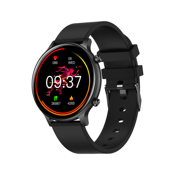 Smart Watch Multi Sport Mode Välj Sleep Monitoring Musikuppspelning Telefonkatalog Black