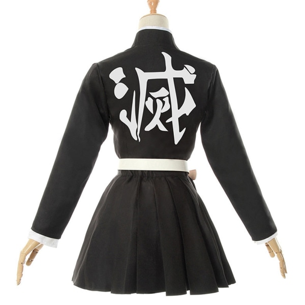 Voksen Barn Demon Slayer Kimetsu no Yaiba Anime Kimono Kanroji Mitsuri Cosplay Kostyme A4 Costume wig XXL