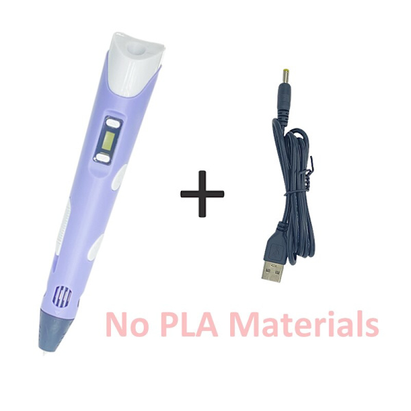 3D Pen Udskrivning Tegne Blyant Legetøj OLED Display Kunst Håndværk Print PLA/ABS Filamenter 3D Tegne Printer Til Børn/Voksne Kreativ Maling 10 color 50M PLA