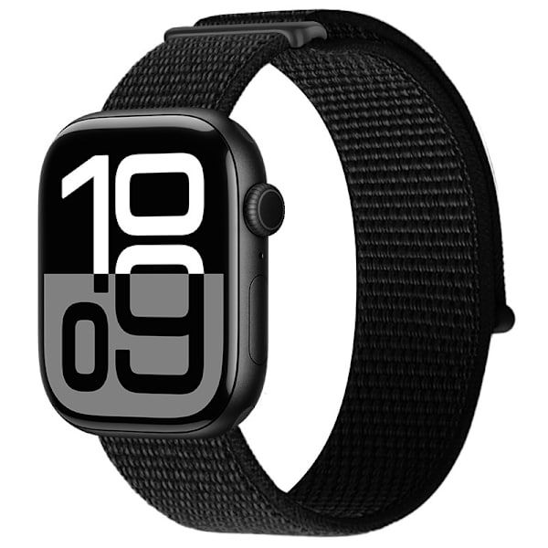 Klockarmband för Apple Watch iWatch 42/44/45/46/49mm Djupsvart Förlängt