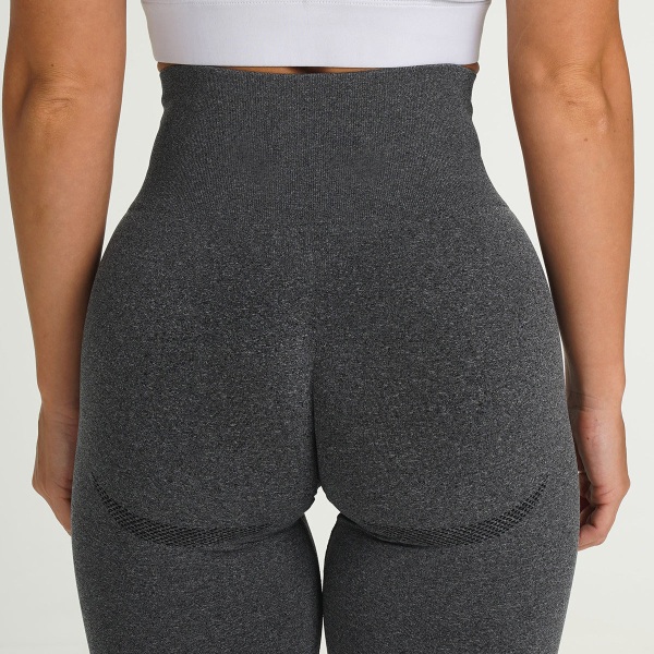 Kesän eurooppalainen ja amerikkalainen muoti urheilu fitness joogahousut saumattomat tiukat shortsit naisille 9165 shorts-dark green L