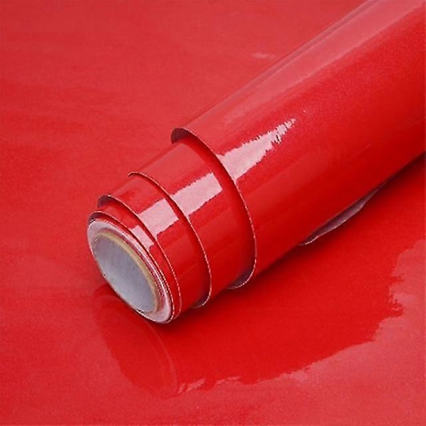 Självhäftande, vattentät och avtagbar vinyltapet Shiny Red 40cm x 1m Shiny Red 40cm x 1m
