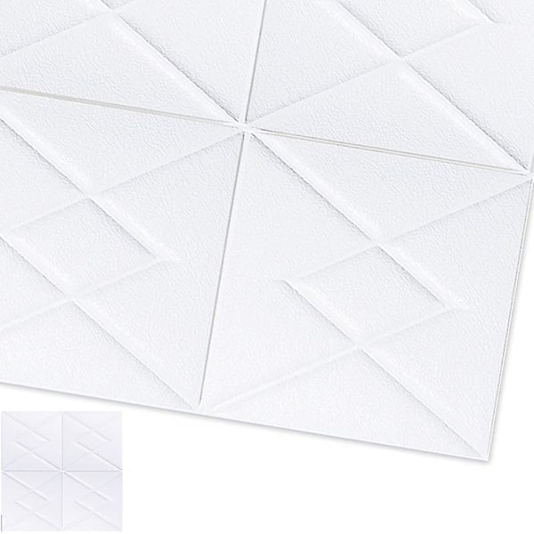 Vandtæt, 3D murstens tapet LxH 70 x 7cm / H01-Diamond-Whi LxH 70 x 7cm / H01-Diamond-Whi