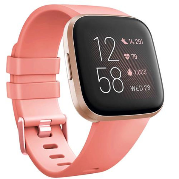 Armband för Fitbit Versa 2 Versa Band Mjuk TPU Ersättningsarmband för Fitbit Versa 2 Versa Lite Klockarmband Pink Size L For Versa 1 2