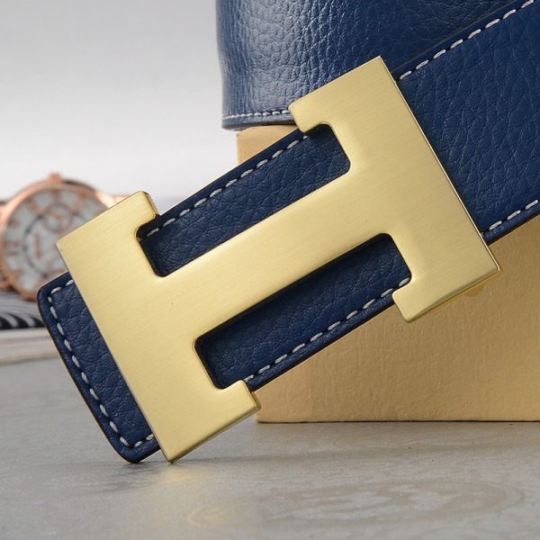 Bälte Herr Casual Trendig All-Match Medelålders Personer Ungdomsbyxor Bälte Orange Gold Buckle 110cm