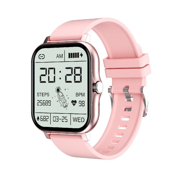 Smart Armband Sportarmband Populär Smart Armbandsur Silver-silicone band