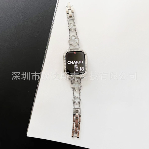 Klockarmband för Apple Watch iWatch 38/40/41/ 10:e generationen 42mm silver