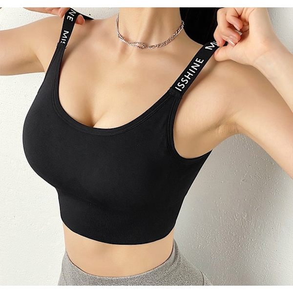 Joogaliivit, seksikkäät push-up alusvaatteet, fitnessliivi naisille Classical Black L