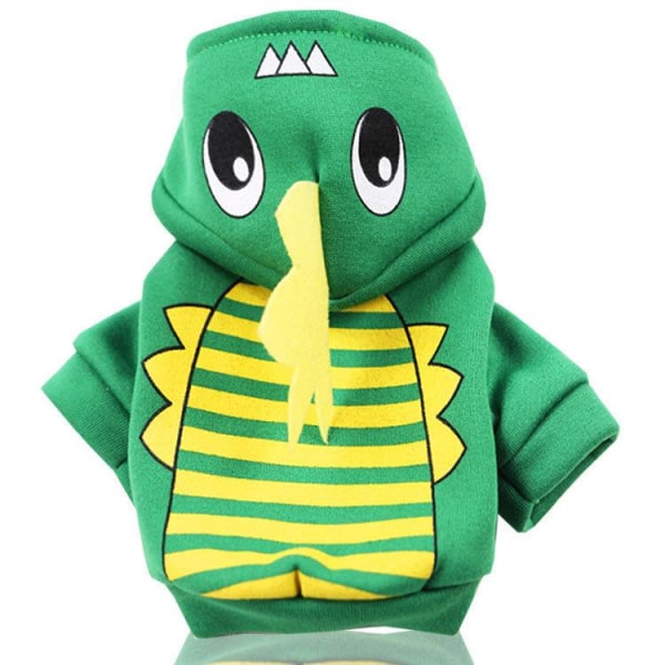 Hunde Tøj med Tegneserie Design Halloween Hunde Kostume Lille Hunde Frakke Vinter Hvalpe Tøj Hunde Hættetrøje Frakke Yellow L