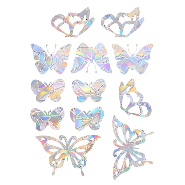 1 Ark Solfanger Vinduesfilm Vandtæt PVC Farverig Regnbue Prism Anti-kollision Fugleadvarsel Statisk Butiksvindue Glasdekoration Mærkat Jikaix H H