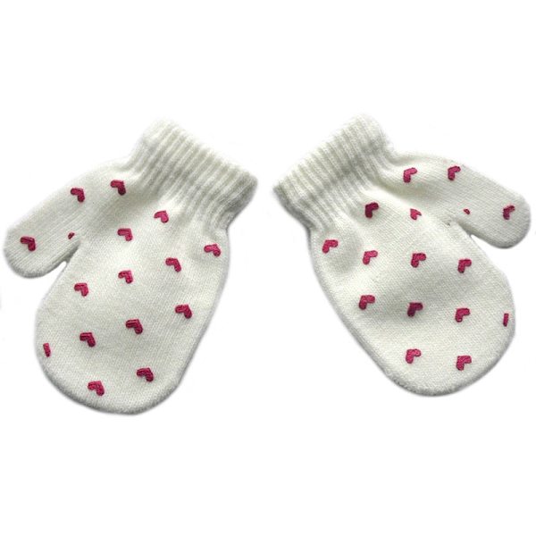 Tegneserie Rev Babyvotter Vinter Varme Barne Baby Jente Hansker Strikkede Barn Småbarn Tannvotter Handschoen style1 peach