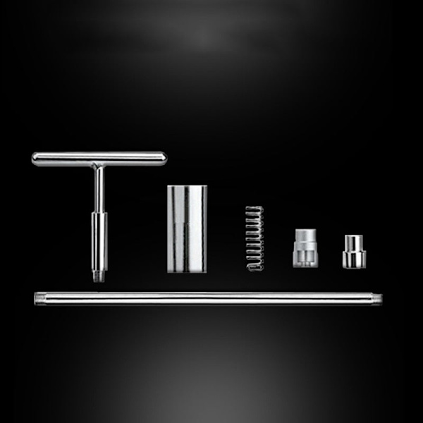 Universal Bil Dent Udtrækker Metal T Dent Reparationsværktøj Auto Reparationspladesæt Glidhammer Omvendt Hammer Lim +18 stk. Limtræk 42cm Middle