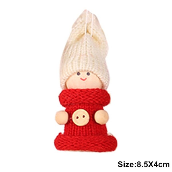 Dekoration Jul Ängelhängen Julgransdekorationer Nyår Julklappar Julpynt L76-White girl Fast delivery