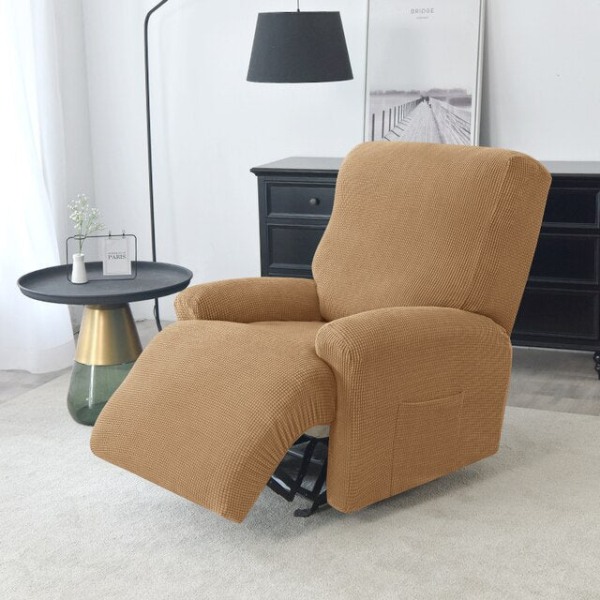 Delad Design Fåtöljöverdrag Relax Allomfattande Massage Lounger Enkel Soffa Överdrag för Vardagsrum Fåtöljöverdrag A13 Recliner Cover