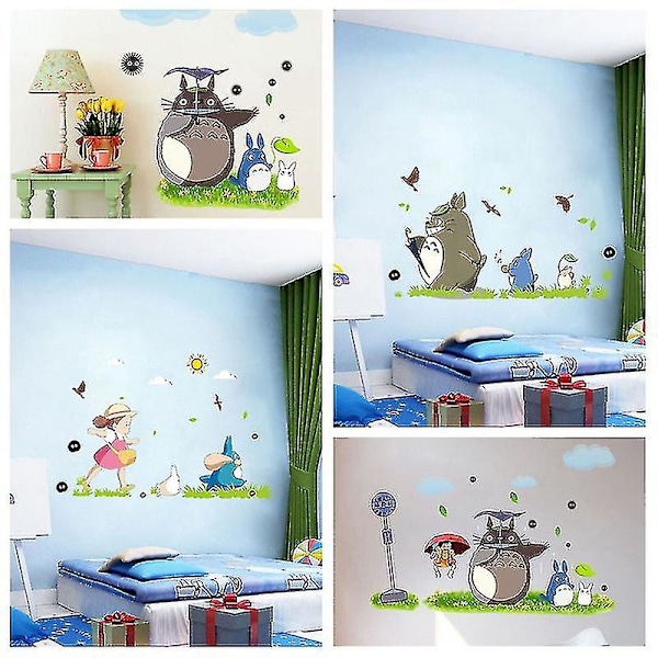 Tegneserieanimasjon Vinyl Totoro Veggklistremerker Dekorasjon Tapeter