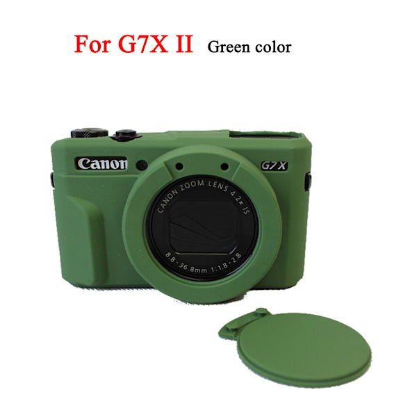 Snygg kameraväska för Canon G7XII G7X II G7X mark 3 G7X III G5X II Silikonfodral Gummi Kameraskydd Skyddande Skal G7X II Grey color