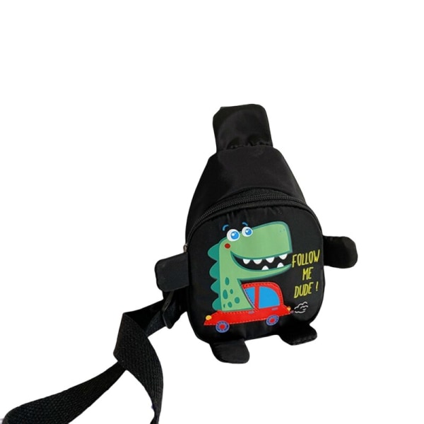 Söt Barnväska Tecknad Dinosaurie Barnväskor Förskola Utomhus Reseryggsäck för Pojkar Flickor Axelväska Crossbody Red