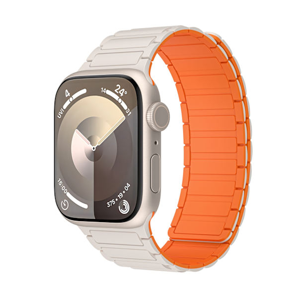 Klockarmband för Apple Watch iWatch 38/40/41mm ~10:e generationen universal stjärnljus orange