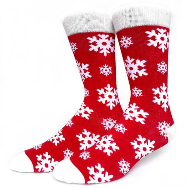 59 Stil Herr Julstrumpor Rolig Xmas Jultomten Träd Snöflinga Älg Snow Bomullsrör Crew Happy Sock Herr Nyår Sokken 35 EU 38-45