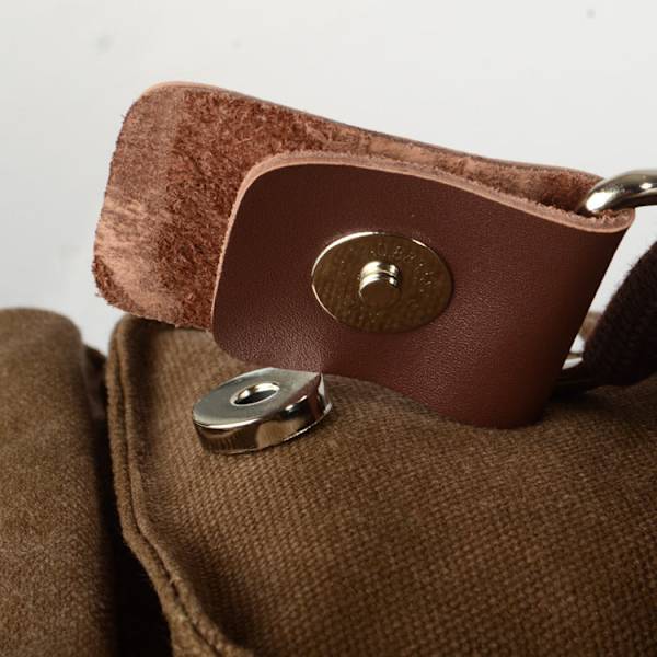 Vintage Canvas Väska Utomhus Crossbody Väska Kameraväska Digitalkameraväska Brown
