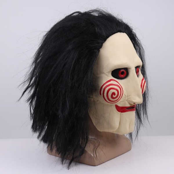 Elokuva Saw Jigsaw Killer Halloween-juhlat Kauhea Pelottava Naamio Cosplay Puku Lateksinaamiot Rekvisiitta Default Title