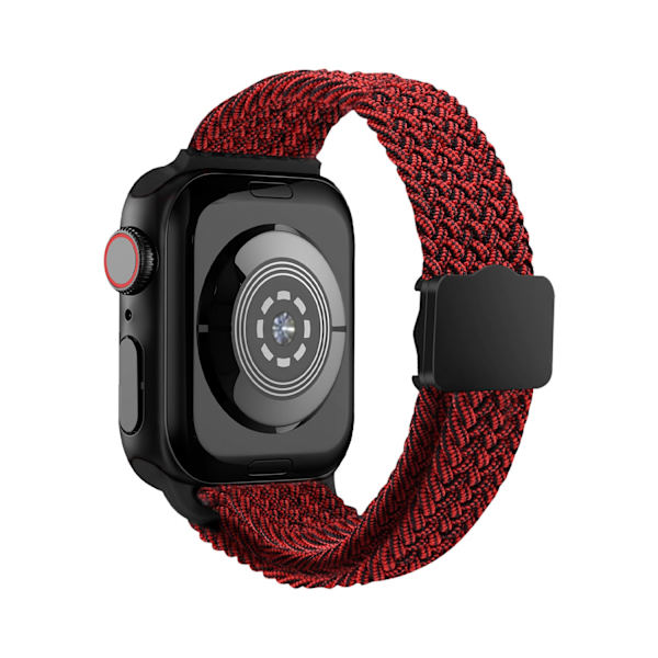 Urrem til Apple Watch iWatch 38/40/41 S10 42mm Sort garn rød