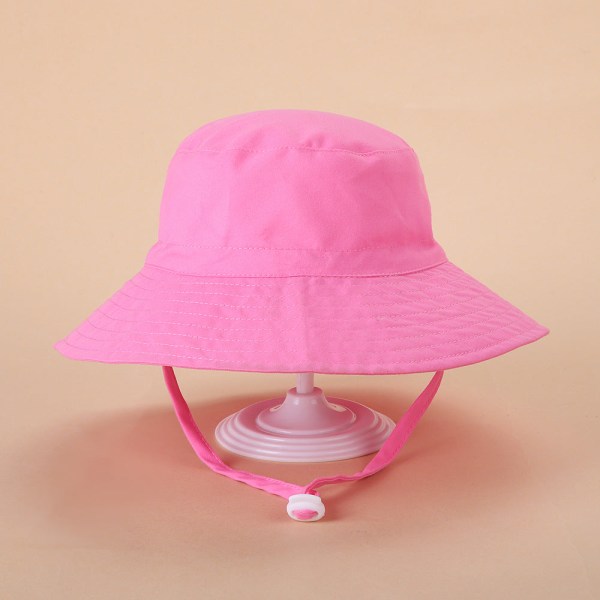 Forår og sommer Ny solhat til mænd og kvinder, baby åndbar hurtigtørrende strandhat, solbeskyttende justerbar bucket hat til børn Blue background seahorse XS（46）
