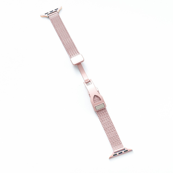 Kellon ranneke Apple Watch iWatch 38/40/41MM vaaleanpunainen magneettisolki
