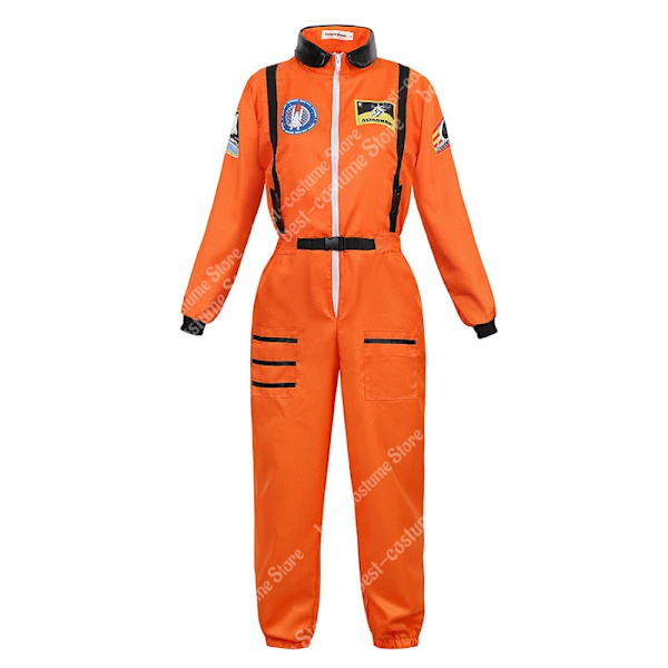 Astronaut Kostume Mænd Halloween Kostume til Kvinder Jumpsuits Astronautdragt Voksen Cosplay Kostumer men white M