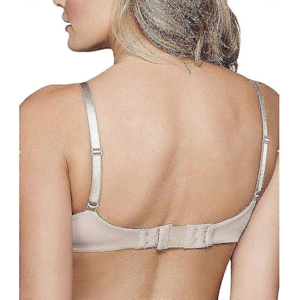TRIXES 3 stk BH-forlenger for BH-er med kroker, svart hvit beige fleksibel