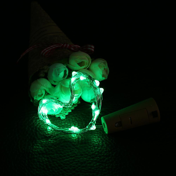 1M 10LED Kuparilanka LED-keijuvalot Korkki Viinipullo Kotiin Juhliin Häihin Joulu Sisustus DIY LED-nauhat & Koristevalot Red 1M 10LEDs