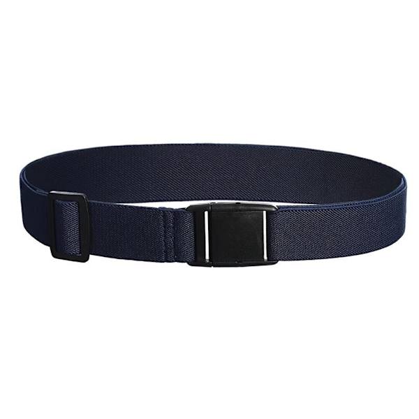 Justerbart osynligt elastiskt dam-bälte, justerbara midjebälten utan synlig spänne Navy blue