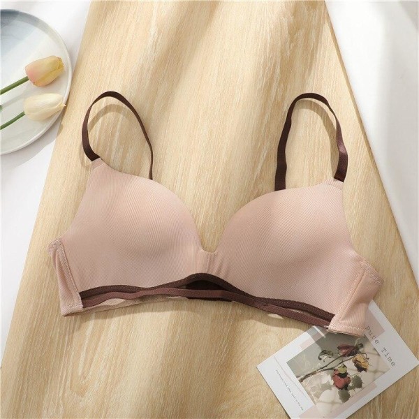 FINETOO Sømløse Dame BH'er Sexet Push Up BH Dame BH'er Undertøj Lingeri til Kvinder Sport Nattøj BH 32-38 Bralette Beige 34A/B