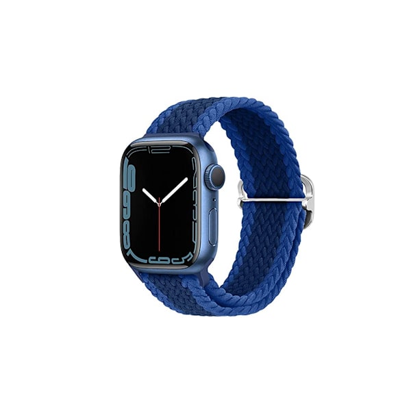 Kellon ranneke Apple Watch iWatch 42/44/45/49MM:lle, kaksipuolinen sininen