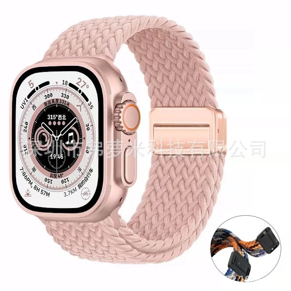 Klockarmband för Apple Watch iWatch 38/40/41mm rosa sandfärg