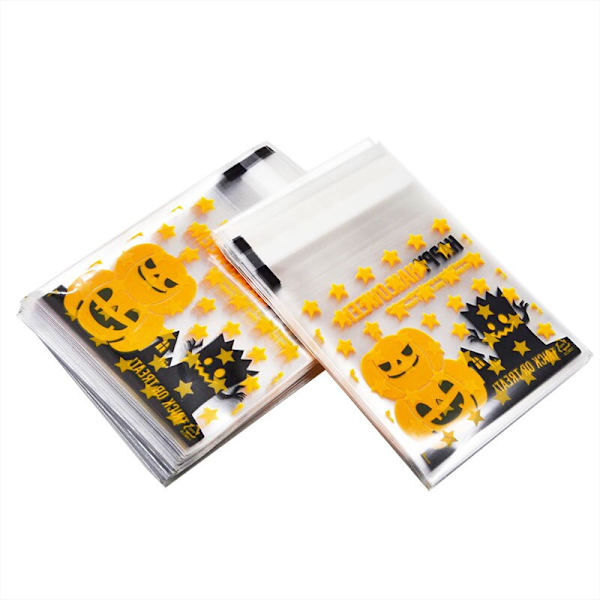 50/100 stk. Gaveposer til småkager Julemand Snemand Snacks Småkager Plastik Emballageposer Fest Bryllup Slikpose Børnefavor Reindeer 100pcs