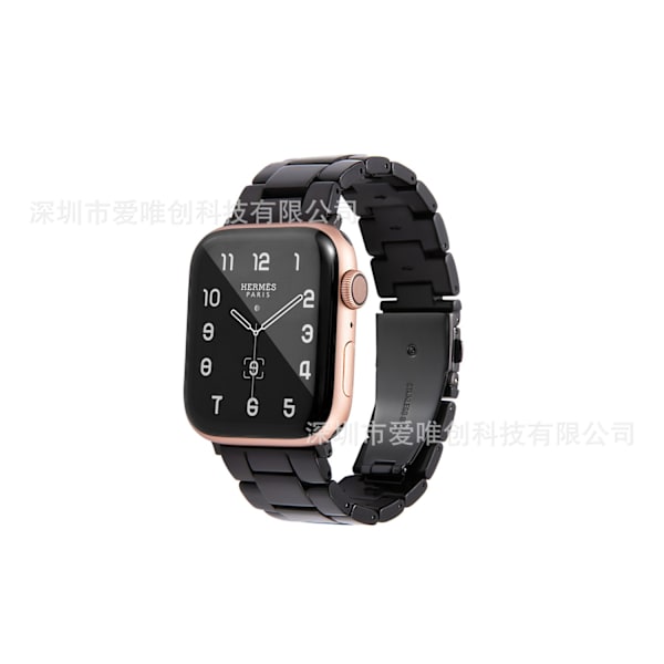 Urrem til Apple Watch iWatch 38/40/41mm. Ren sort