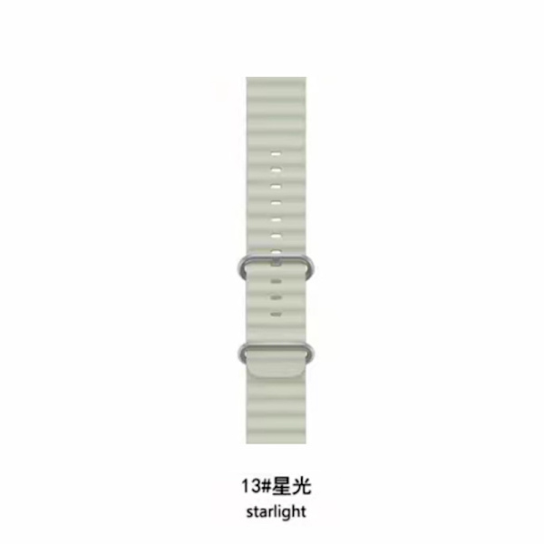 Kellon ranneke Apple Watch iWatch 38/40/41 S10 42mm Universal Starlight -kelloon