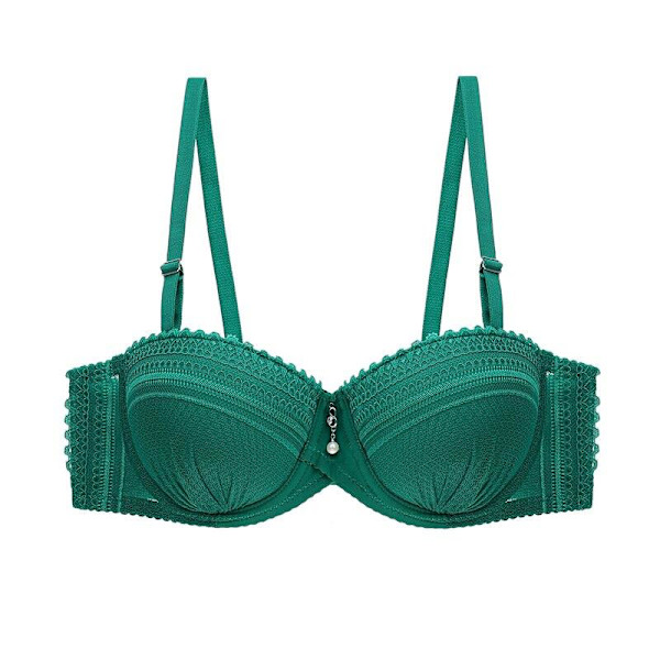 Dam Halvkupa Push Up BH Sexig Spets BH 80 85 90 95BC Kvinnlig BH Green 90B