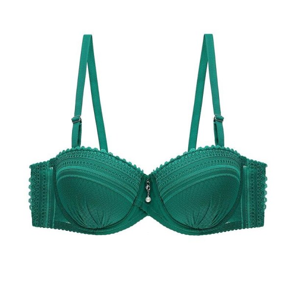 Naisten Puolikuppi Push Up Rintaliivit Seksikkäät Pitsiliivit 80 85 90 95BC Naisten Rintaliivit Green 85C