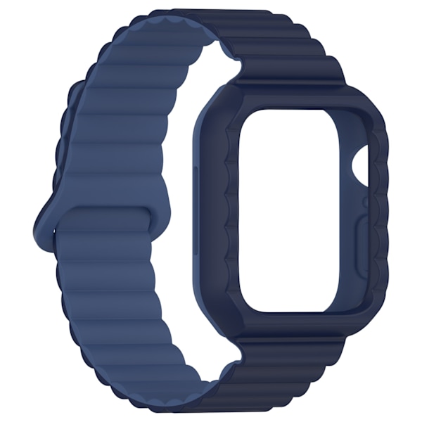 Klockarmband för Apple Watch iWatch 42/44/45 mm Marinblå + ljusblå tvåfärgad
