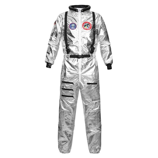 Astronaut Kostume Mænd Halloween Kostume til Kvinder Jumpsuits Astronautdragt Voksen Cosplay Kostumer women silver M