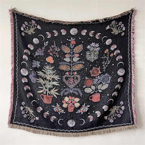 Sofffilt Tapestry Bohemisk Filt Fritidsfilt Överkast Filt Tofsfilt Soffhandduk Trådfilt Sofföverdrag Filt XT01-2 130x150