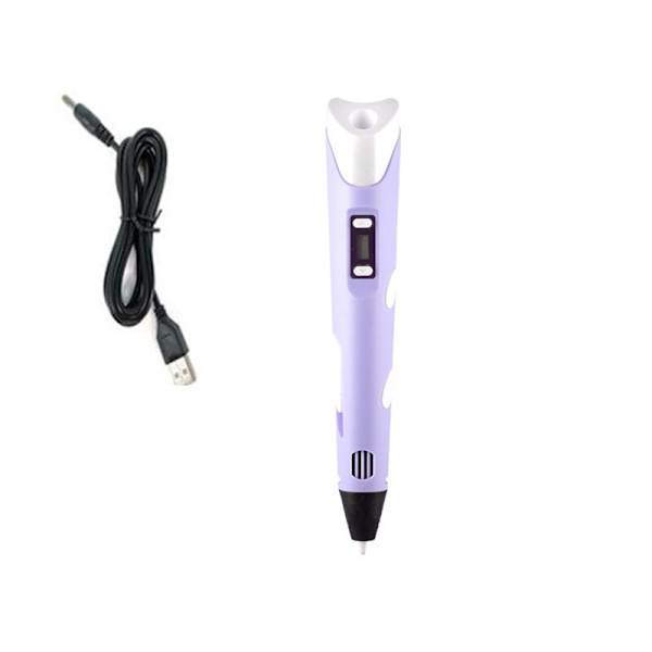 3D-penna 3D DIY Ritpenna med LCD-skärm Kompatibel PLA-filament Leksaker Säker 3D-penna för Barn Julklapp Födelsedagspresent Blue