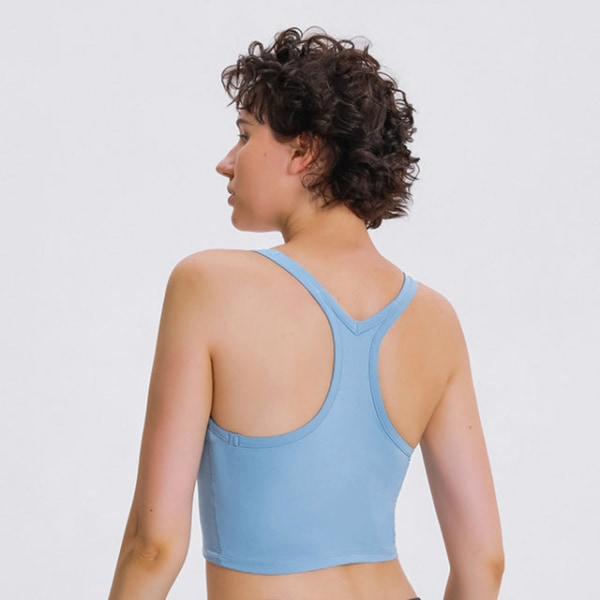 Joogaliivit, pehmeää materiaalia, racerback-toppi, keskivahva tuki treeniin, kuntoiluun ja juoksuun Dark Green XL