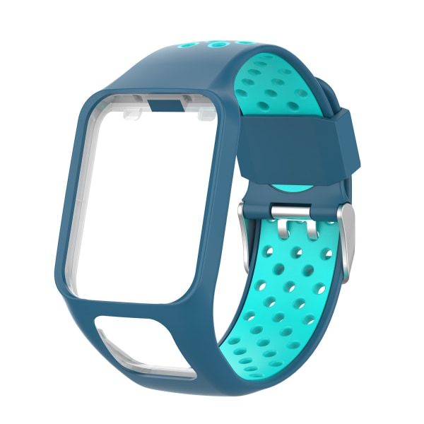 Til TomTom Multi-Sport /Runner2/3 udskiftnings silikone urrem Blue duck