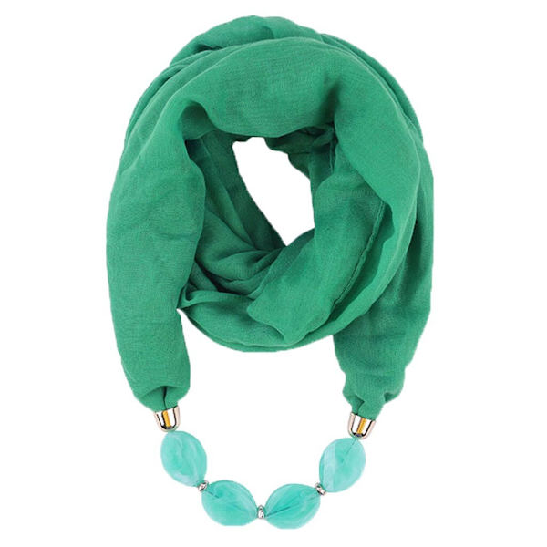 Modehalsduk Etnisk Bomull Linne Enfärgad Krage Tofs Underbara Pärlförsedda Hängen Smycken Halsband Halsduk Dam Sjal Scarves C