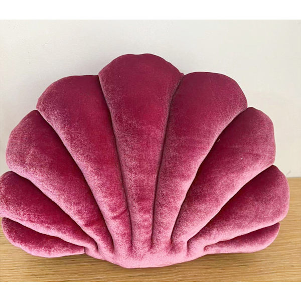 Fairy Home Luksusindretning Skal Pude prinsesses Fantastiske Fløjlspude Havskal Boligindretning Seng Sofa Pude Dekoration Gave Violet shell 34*25cm 0.3kg