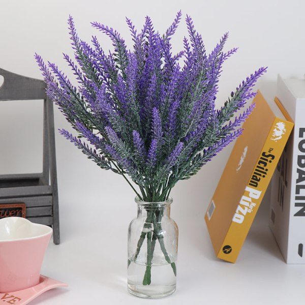 Kunstige blomster, kuldebestandig lavendel og brudeslør, 6 stiler, romantisk Valentinsdag bryllupsdekorasjon, evig blomstergave JY0030-A