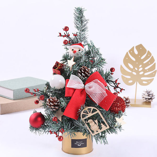 Mini Juletræ 30cm Bordplade Simulation Plante Juledekorationer 2# red 30cm